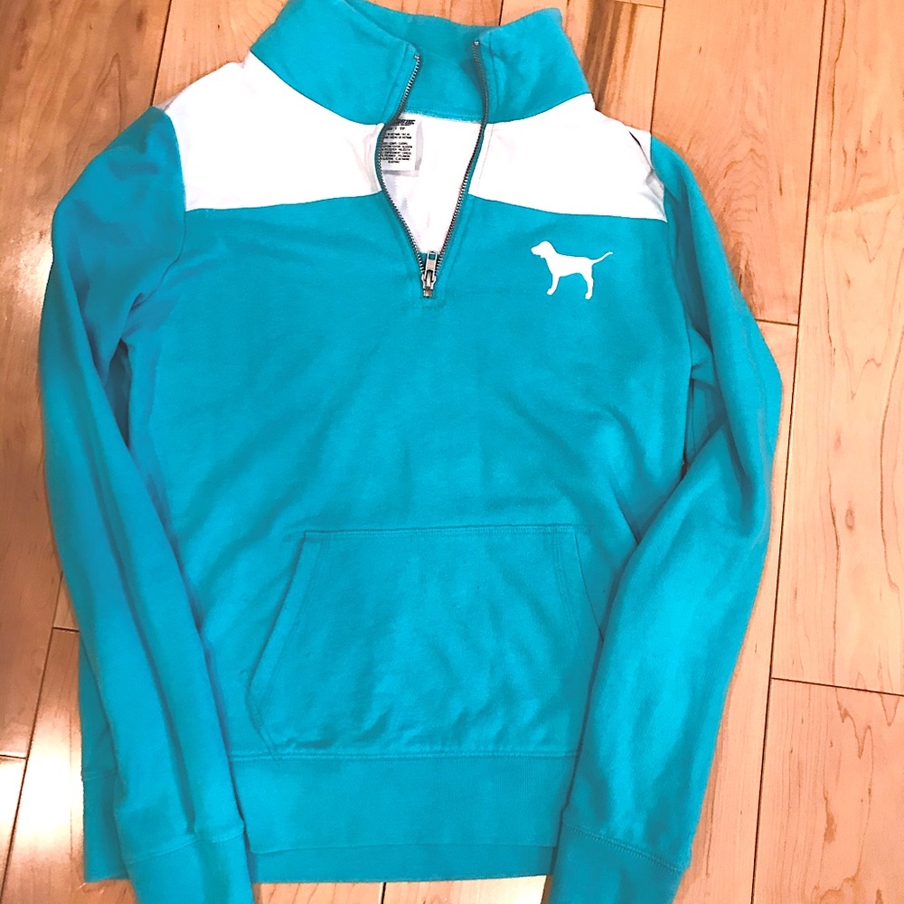 PINK teal sweatshirt XS